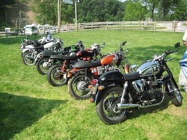 Early line up of bikes