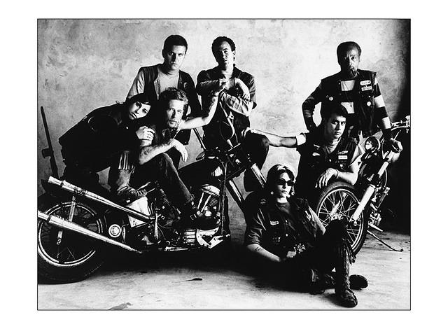 Before moving to PA I rolled with the highway men of Detroit. Didn't ride but was an active member. From left are Lucy, me, Willy, Dave of 25th St, Jennifer, Gorgeous George and Bushy. All guys from the hood. Willy liked vintage iron. By the way it's a...