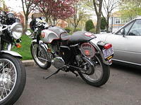 Karl's BSA with newly affixed "Snuffy" memorial plate