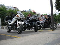 Nick, Phil and myself parked in Quebec City