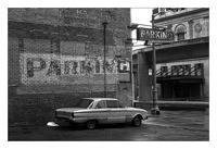 Picture of my 1961 Ford Falcon somewhere in downtown Detroit.