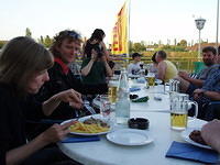 Outdoor dinner at the Harz-Ring