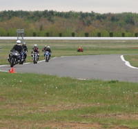 Gary leads the pack into T6 on his R1100S.